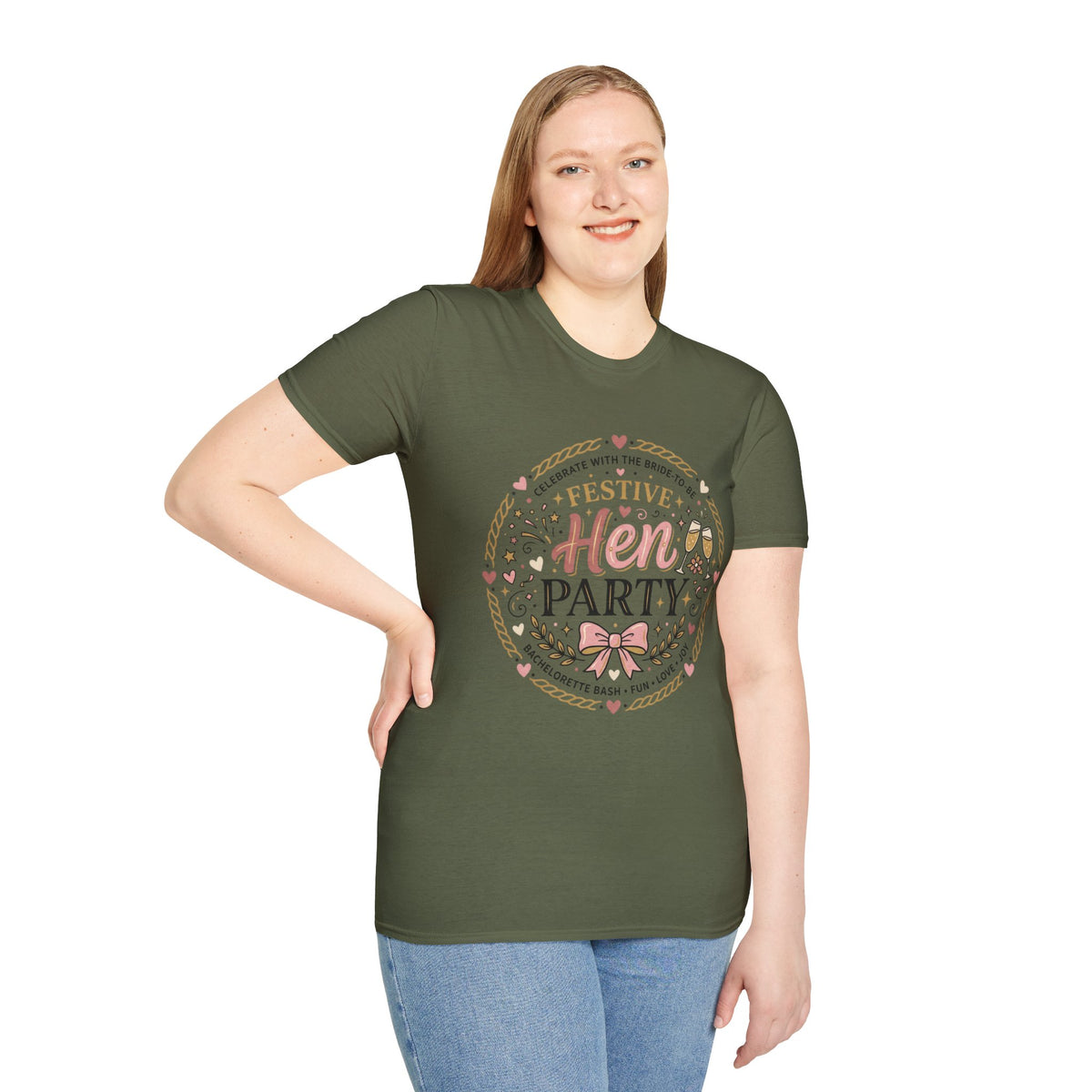 Festive Hen Party T-Shirt | Bachelorette Celebration Design