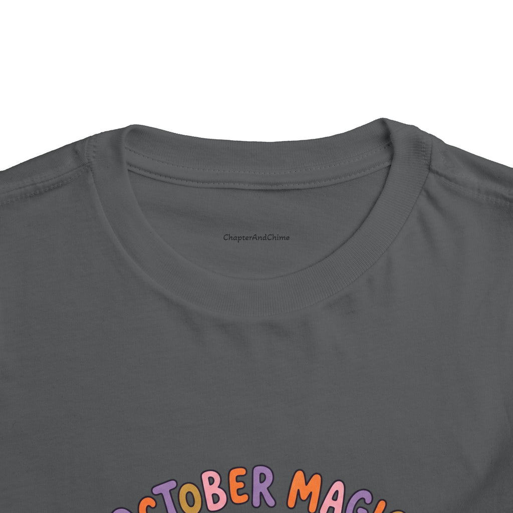 Halloween - October Magic Toddler Tee — Cute Witch Pumpkin Halloween Shirt