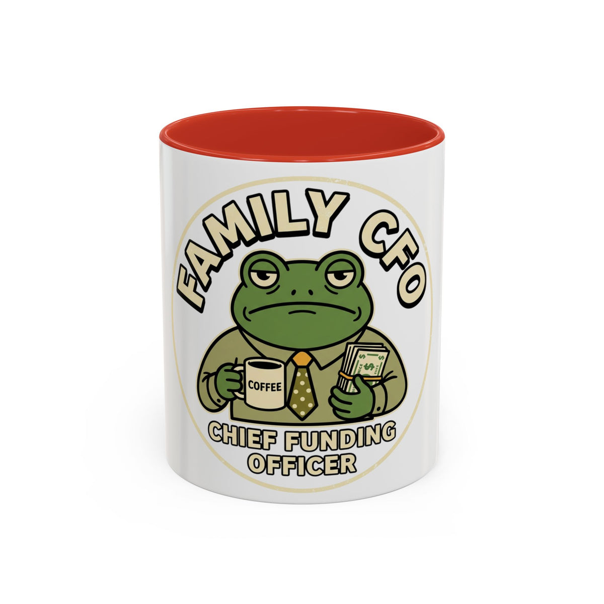 Family CFO Frog Chief Funding Officer mug | Accent coffee mug