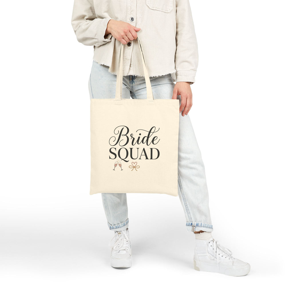 Bride Squad Tote Bag | Bachelorette Party, Bridesmaid Canvas Tote