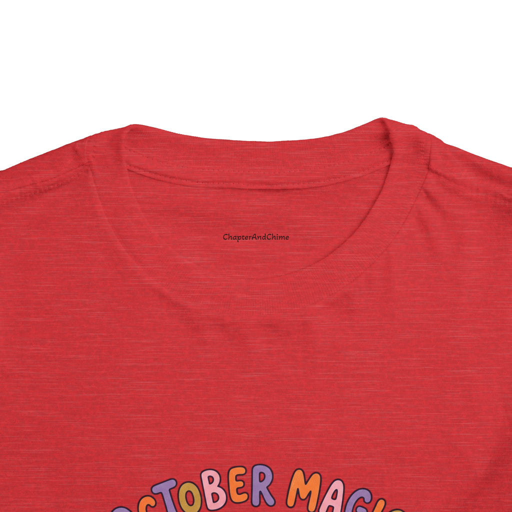 Halloween - October Magic Toddler Tee — Cute Witch Pumpkin Halloween Shirt