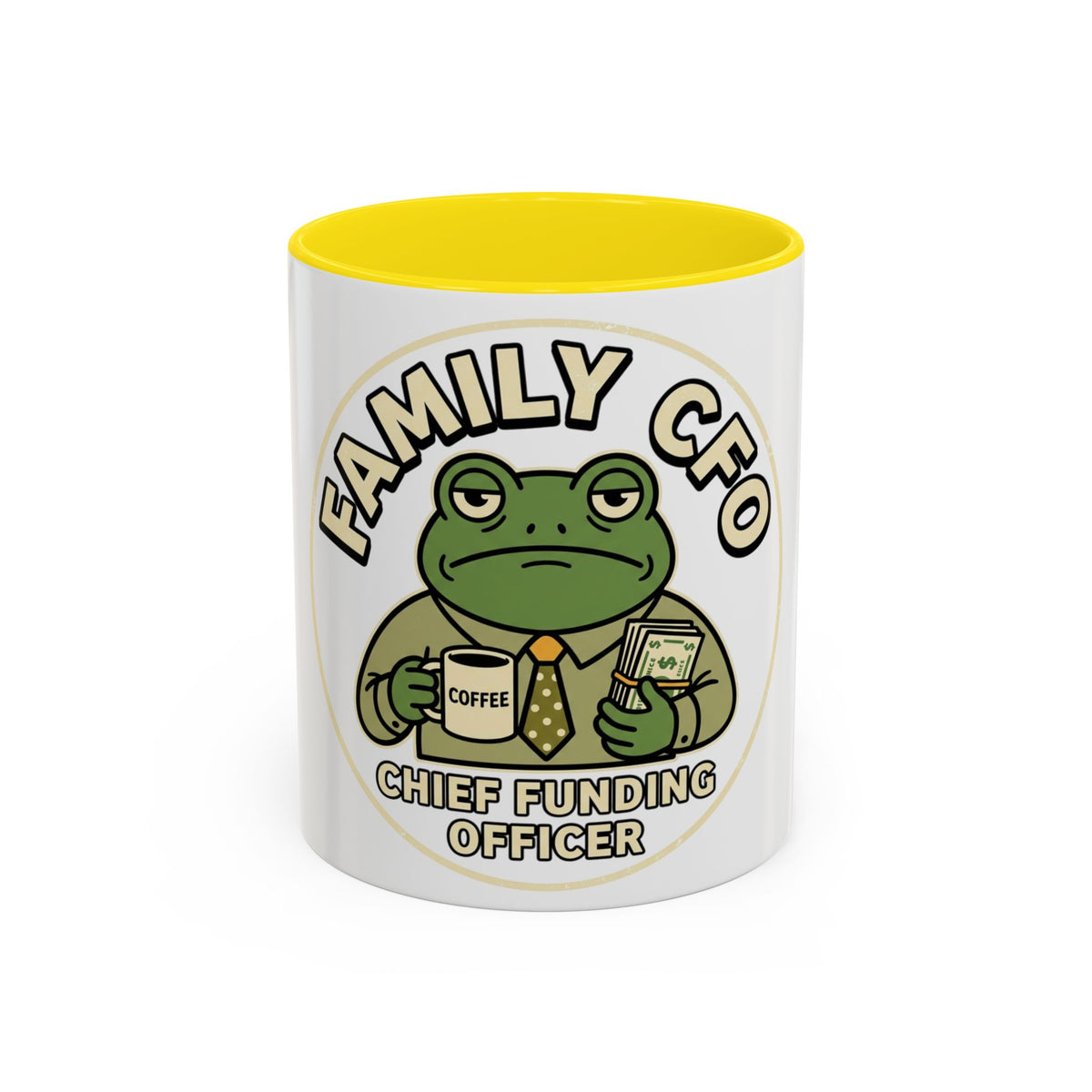 Family CFO Frog Chief Funding Officer mug | Accent coffee mug