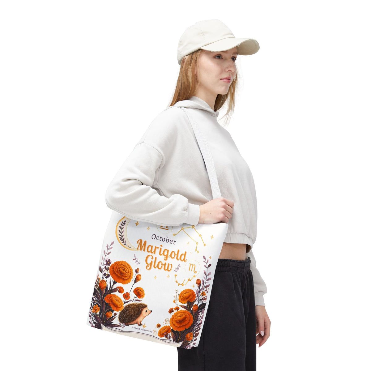 October Birth Flower - Marigold Glow Tote Bag (AOP)