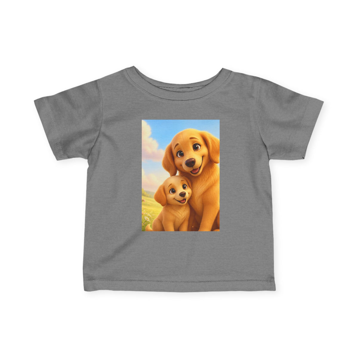 Dog Golden Retriever Puppies Infant Tee | Cute Dog Baby Shirt