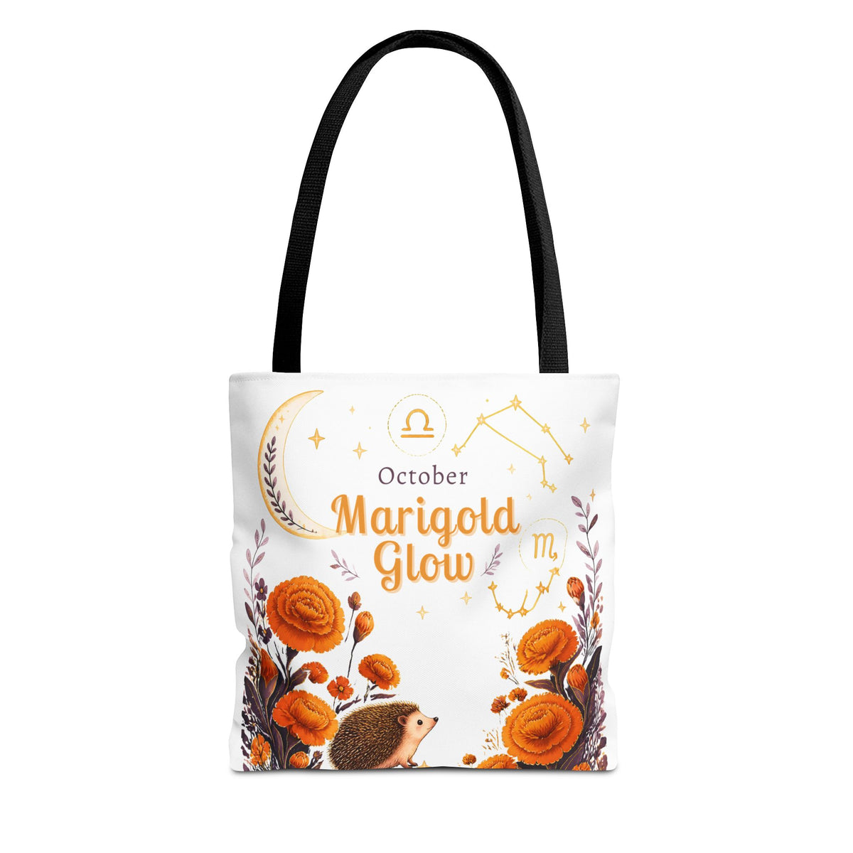 October Birth Flower - Marigold Glow Tote Bag (AOP)