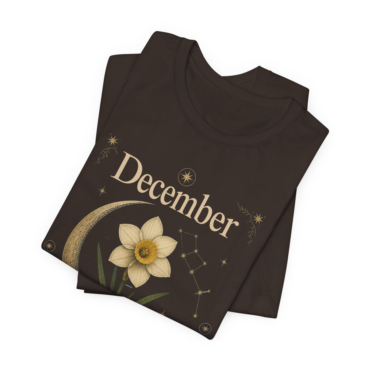 December Birth Flower - Narcissus T‑Shirt — Birth Month Flower Tee