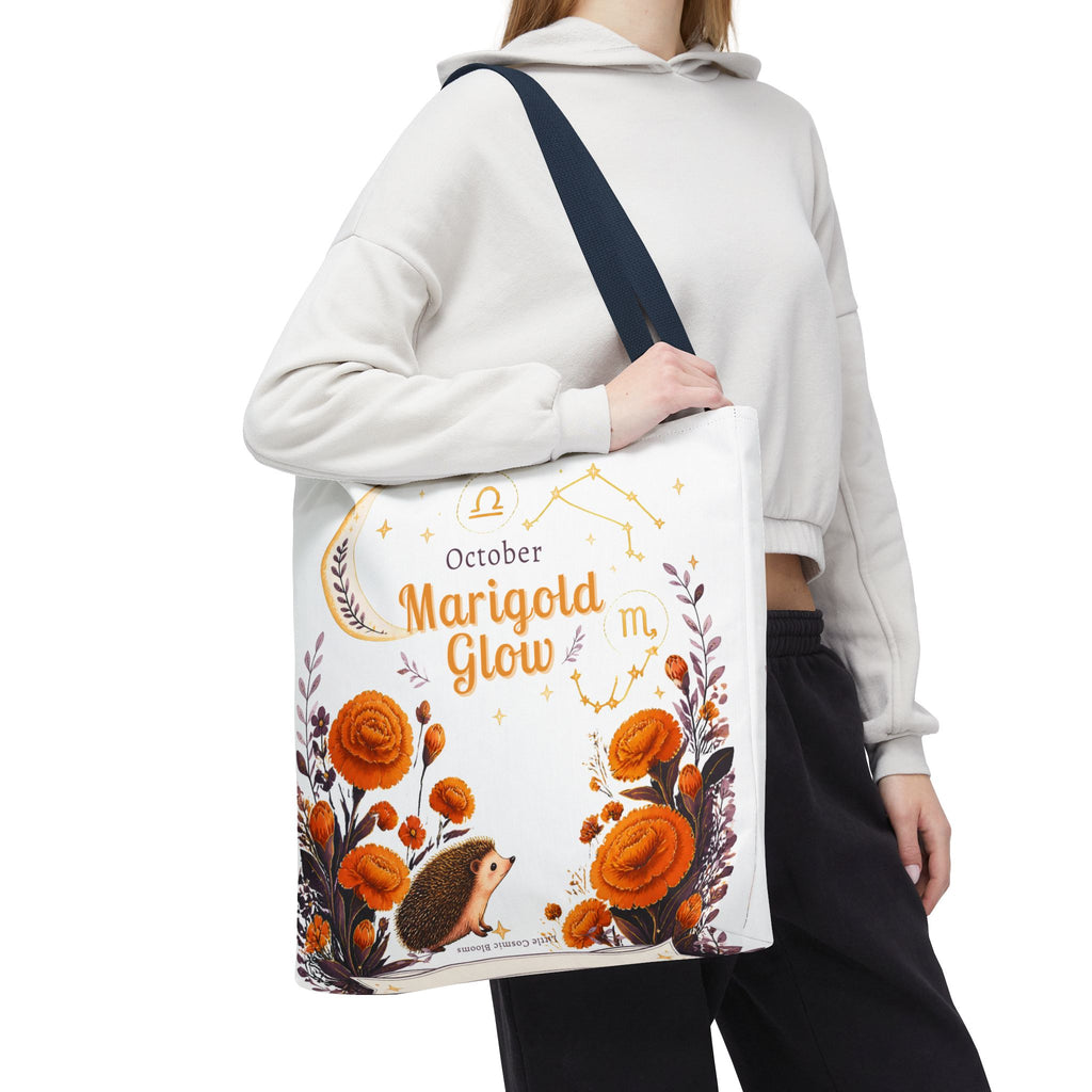 October Birth Flower - Marigold Glow Tote Bag (AOP)