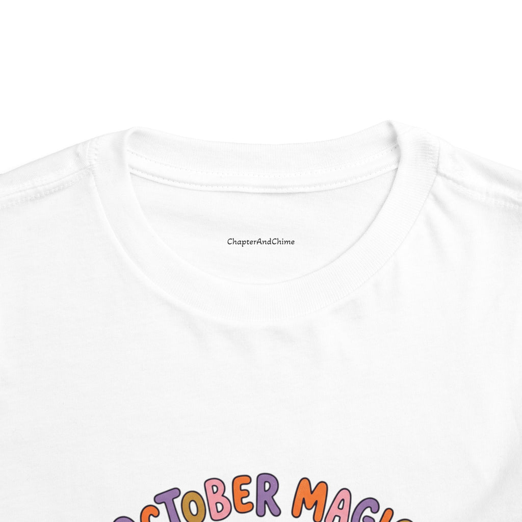 Halloween - October Magic Toddler Tee — Cute Witch Pumpkin Halloween Shirt
