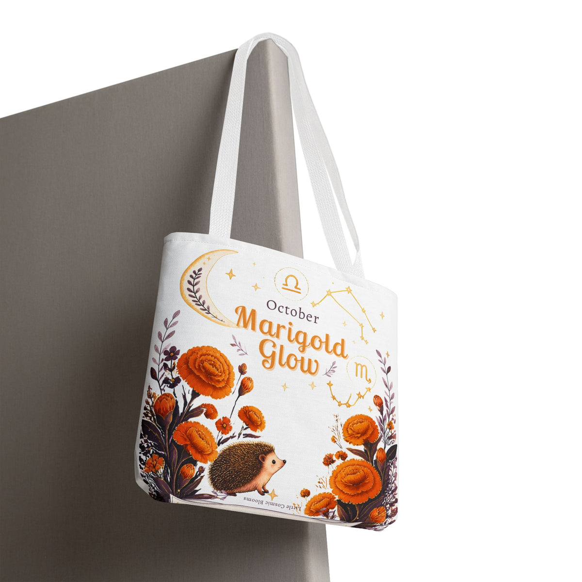 October Birth Flower - Marigold Glow Tote Bag (AOP)