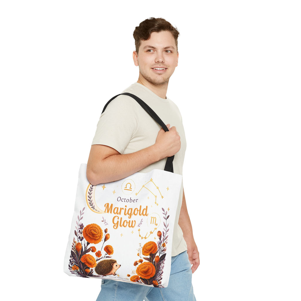 October Birth Flower - Marigold Glow Tote Bag (AOP)