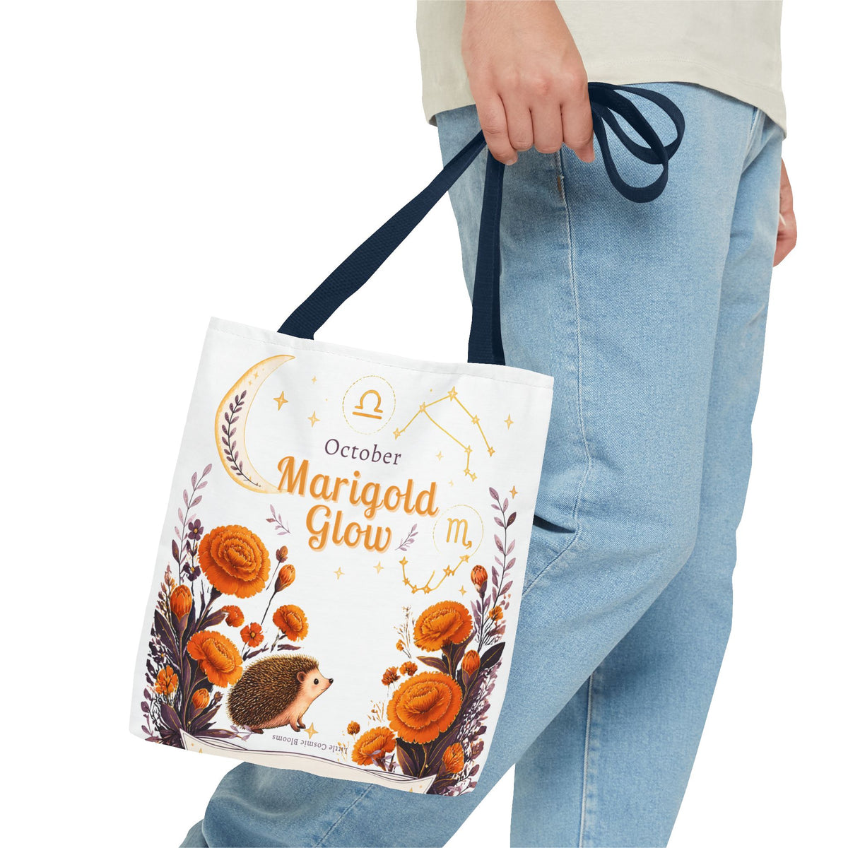 October Birth Flower - Marigold Glow Tote Bag (AOP)