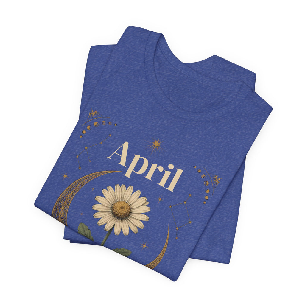 April Birth Flower Tee | Daisy Botanical Design | Birthday Gift