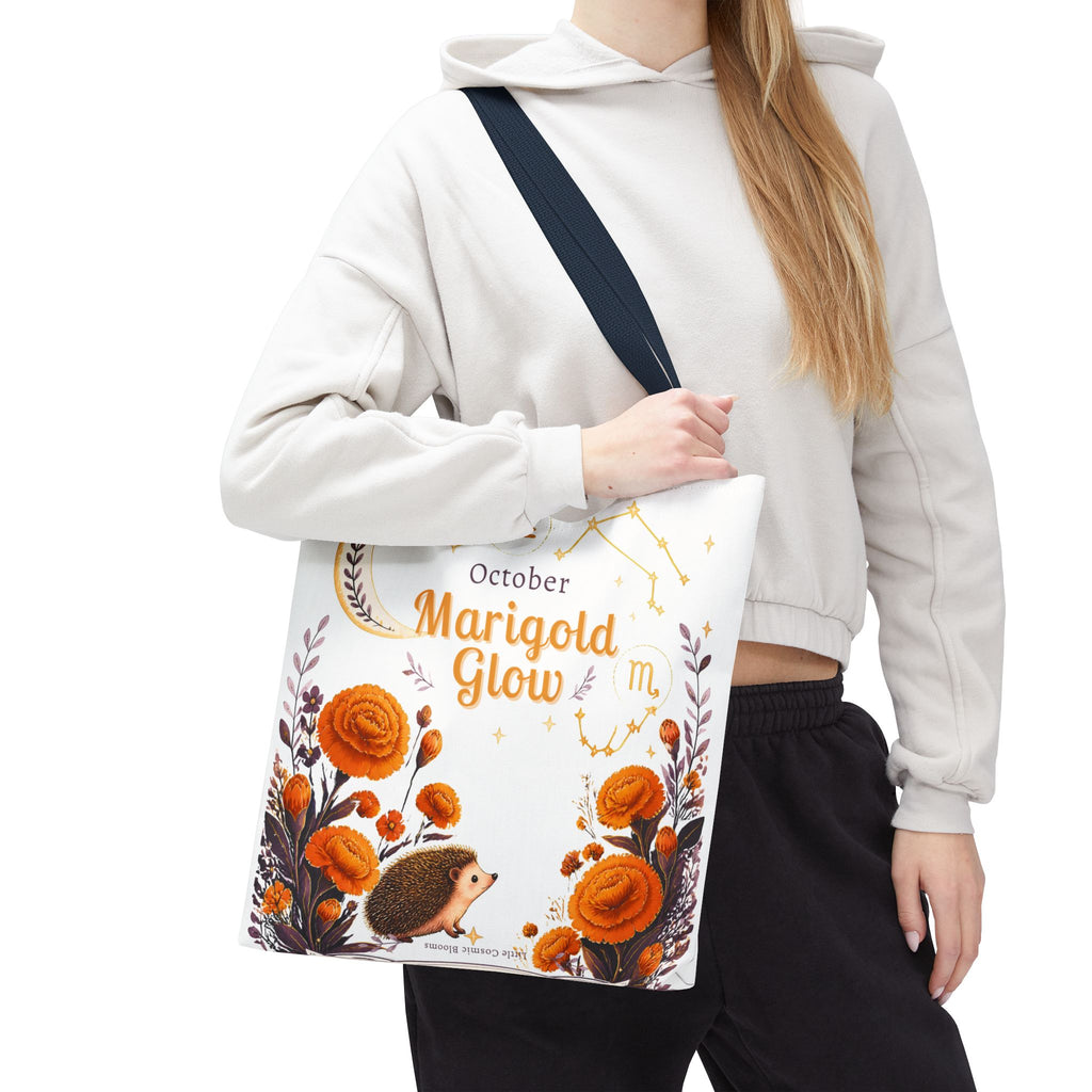 October Birth Flower - Marigold Glow Tote Bag (AOP)