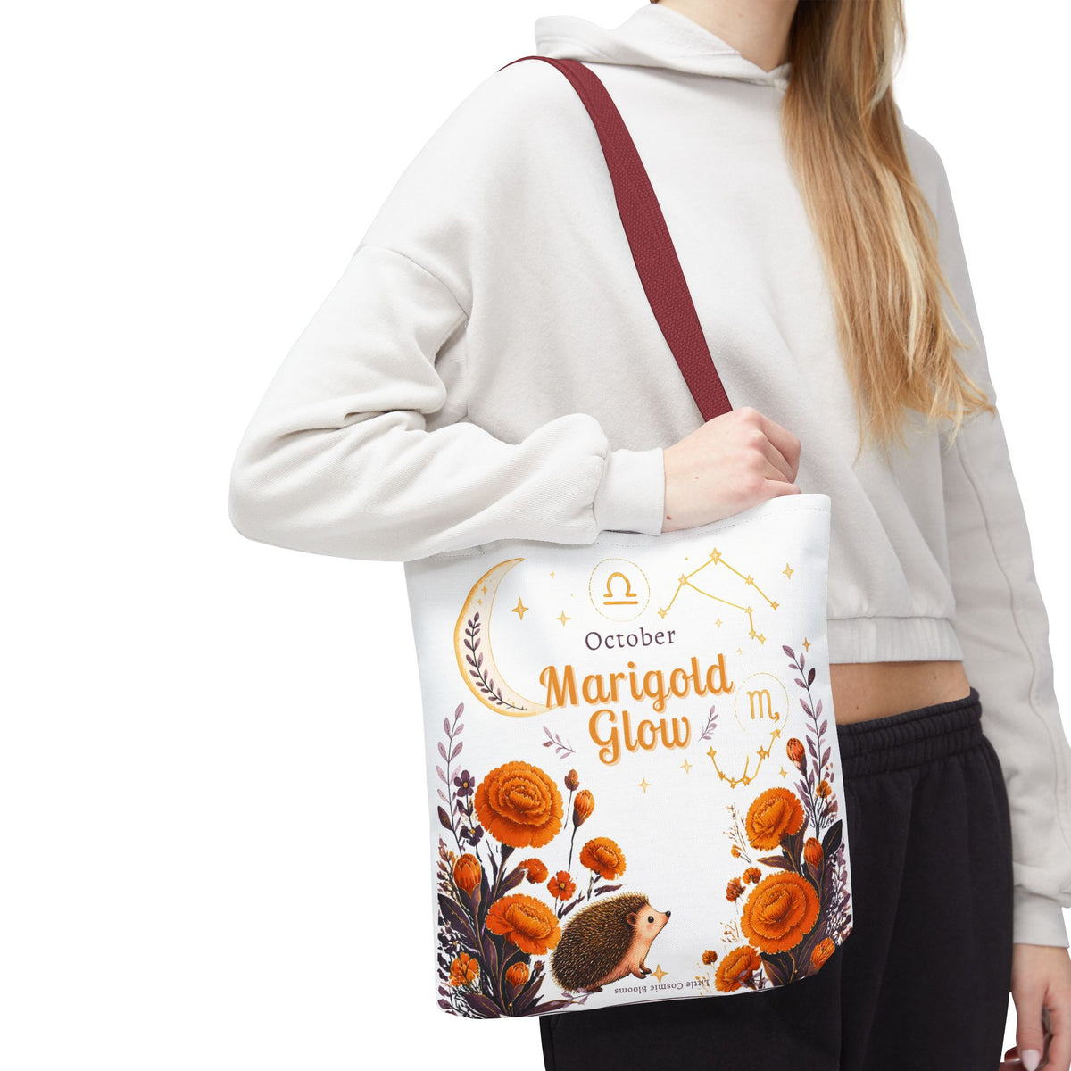 October Birth Flower - Marigold Glow Tote Bag (AOP)
