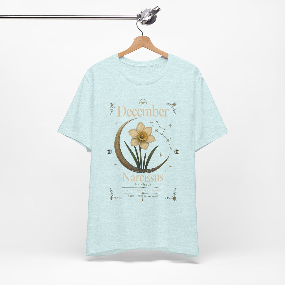 December Birth Flower - Narcissus T‑Shirt — Birth Month Flower Tee