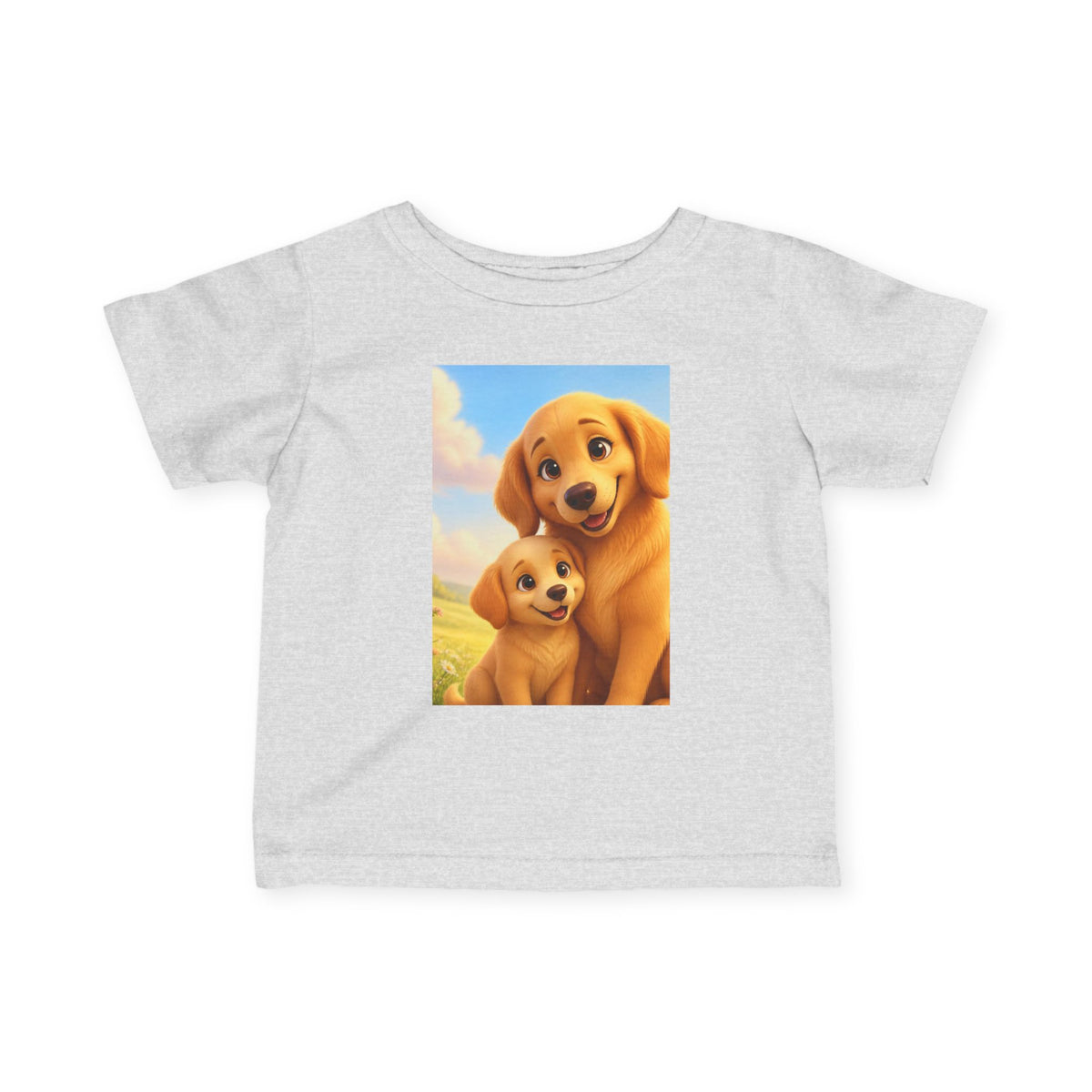 Dog Golden Retriever Puppies Infant Tee | Cute Dog Baby Shirt
