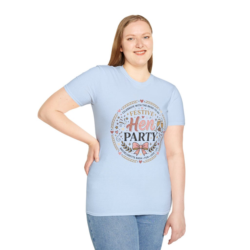 Festive Hen Party T-Shirt | Bachelorette Celebration Design