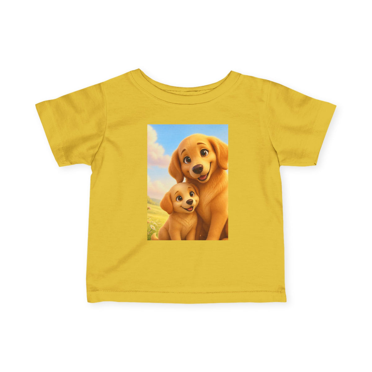 Dog Golden Retriever Puppies Infant Tee | Cute Dog Baby Shirt