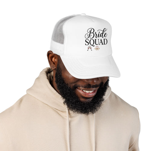 Bride Squad Trucker Hat — Bachelorette Party Foam Cap