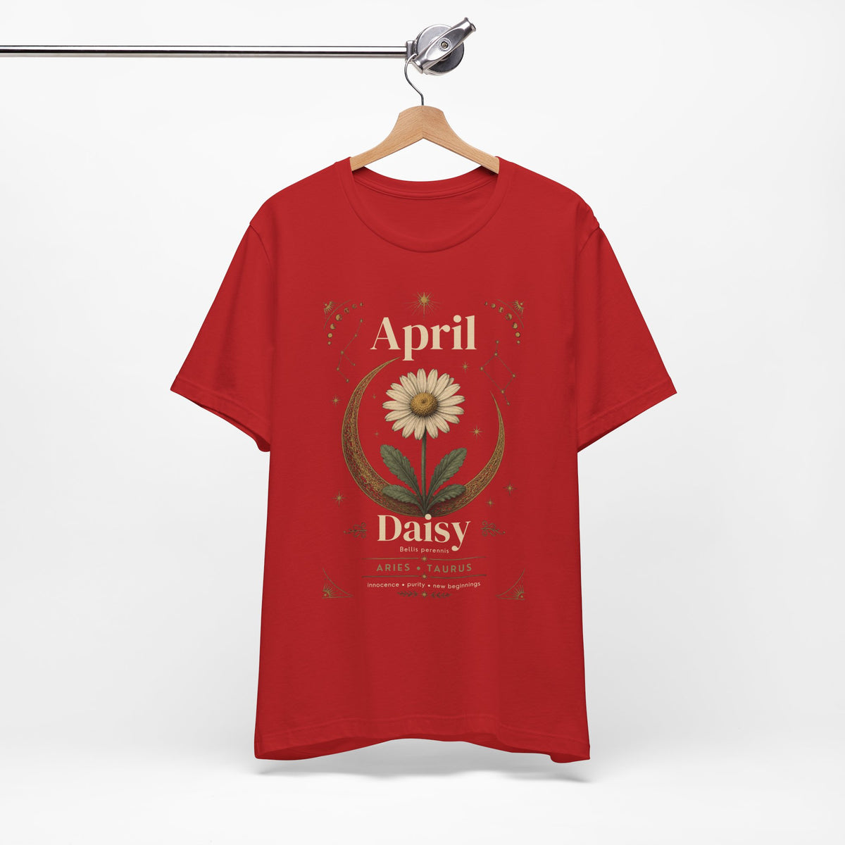 April Birth Flower Tee | Daisy Botanical Design | Birthday Gift