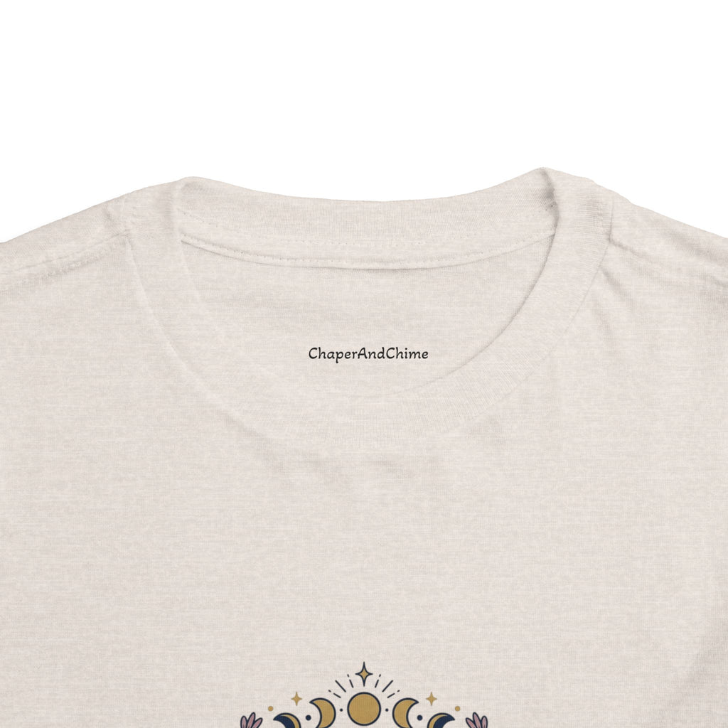 October Born Libra moon phases toddler tee | Zodiac Libra design