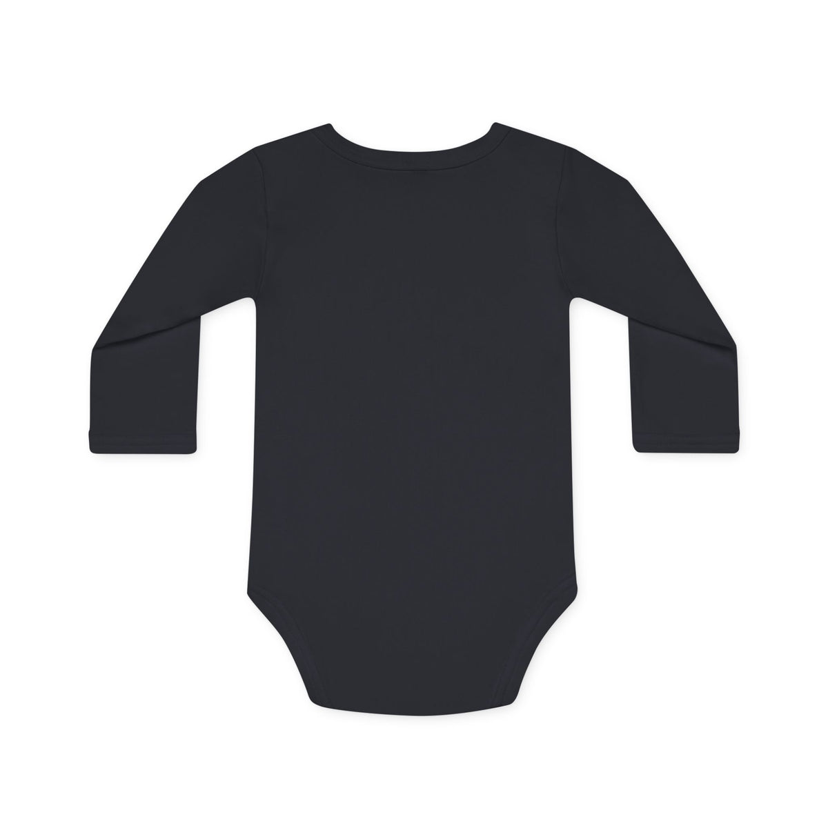 October Marigold Glow Organic Baby Bodysuit — Long‑Sleeve Floral Moon Design