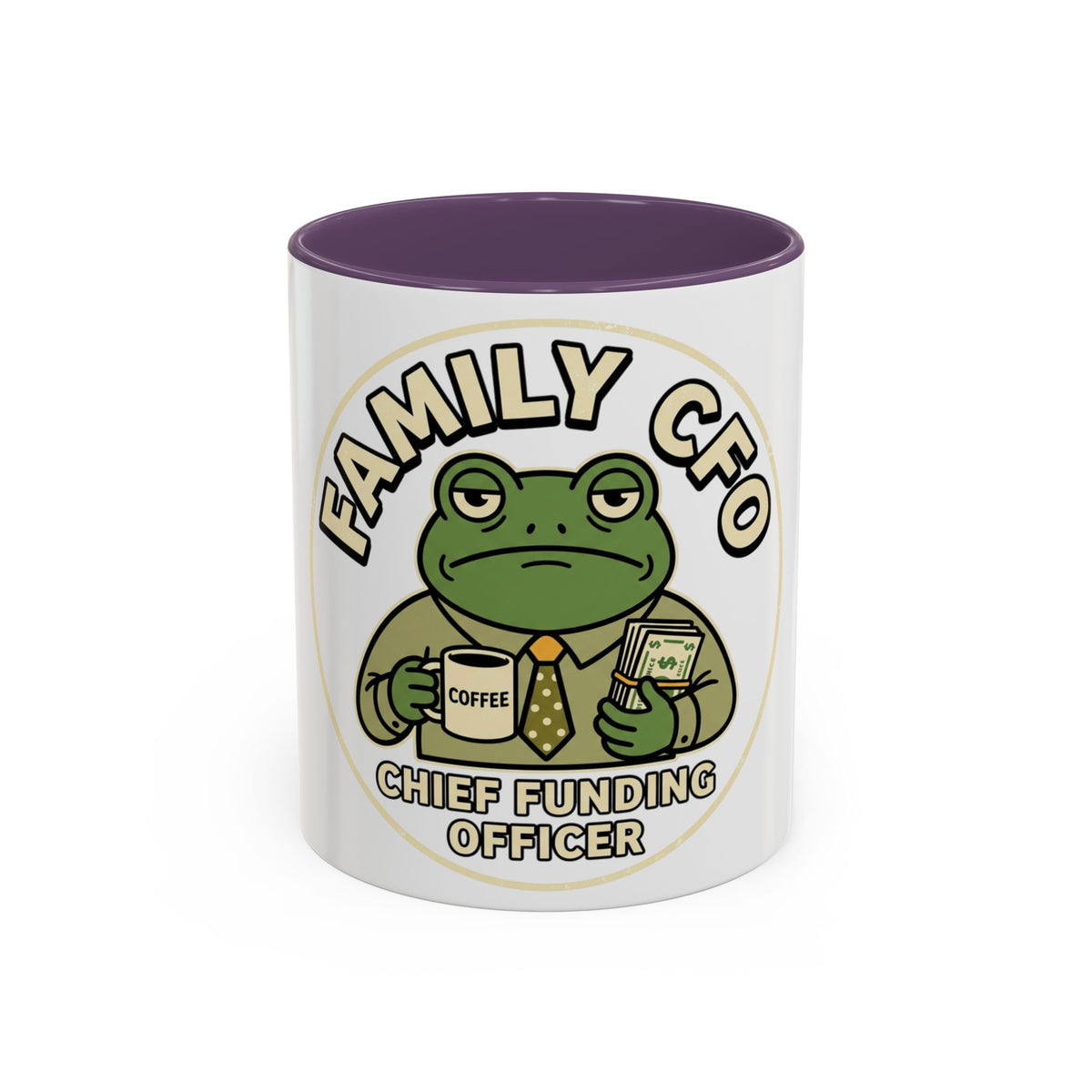 Family CFO Frog Chief Funding Officer mug | Accent coffee mug