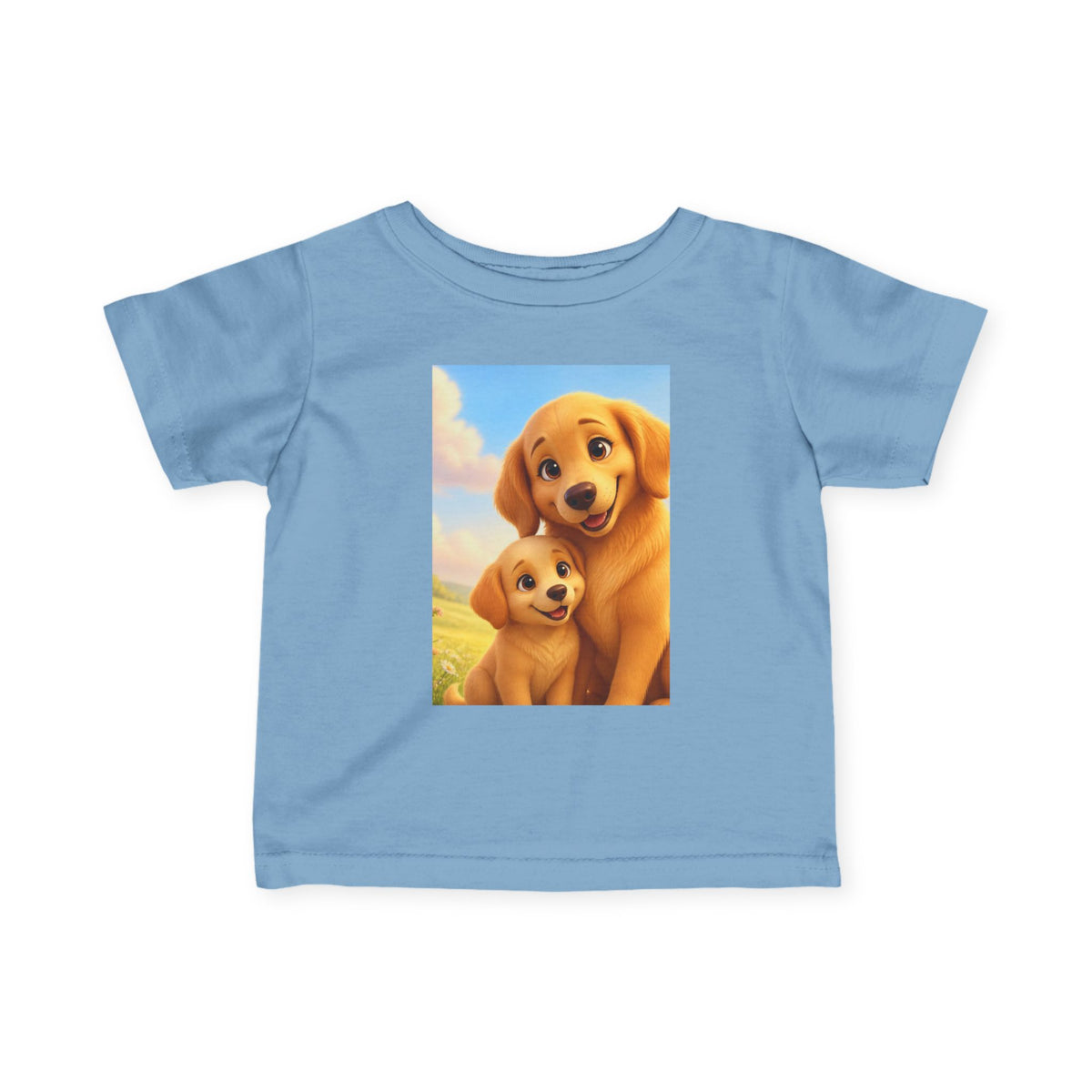 Dog Golden Retriever Puppies Infant Tee | Cute Dog Baby Shirt