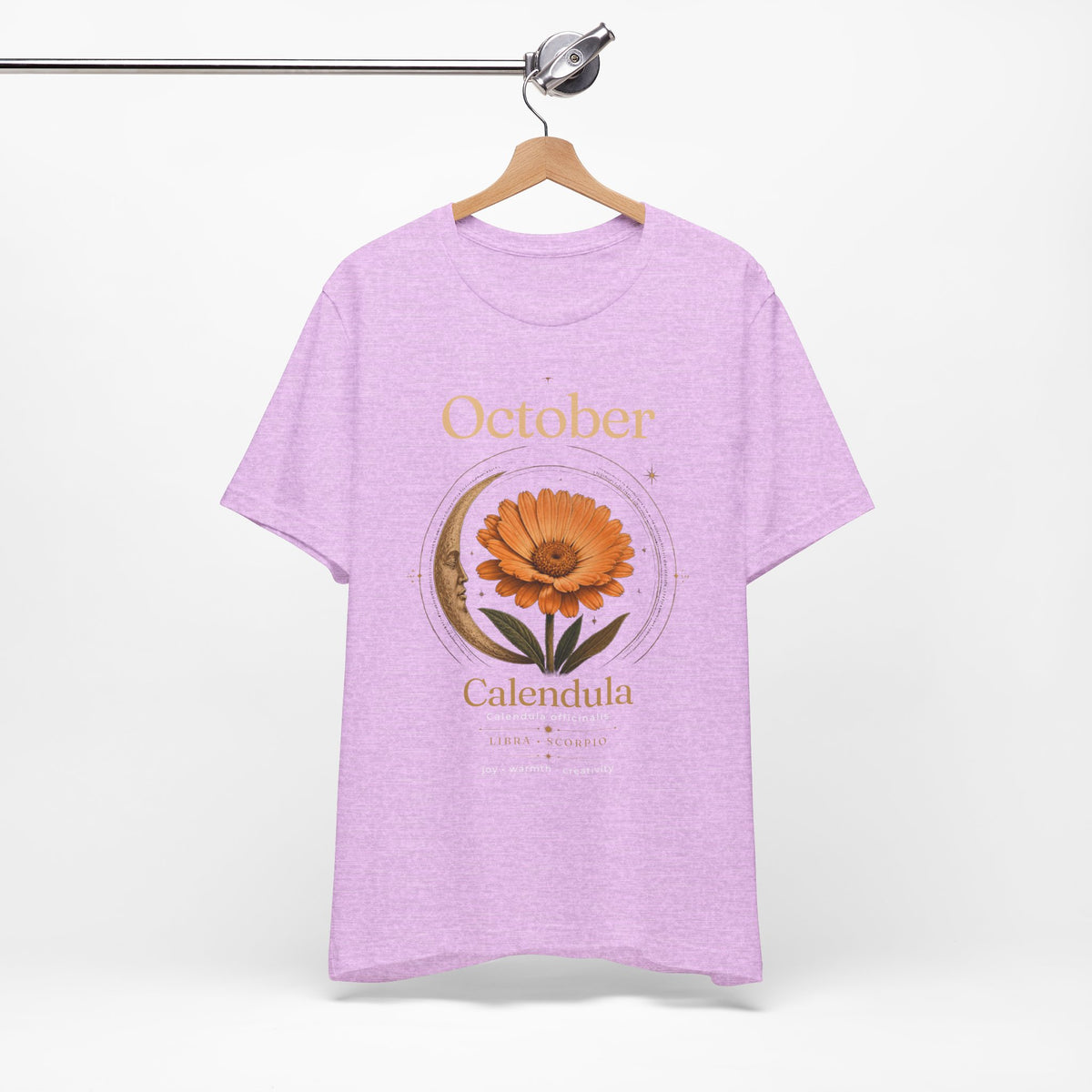 October Birth Flower Calendula T‑Shirt – Floral Birth Month Tee