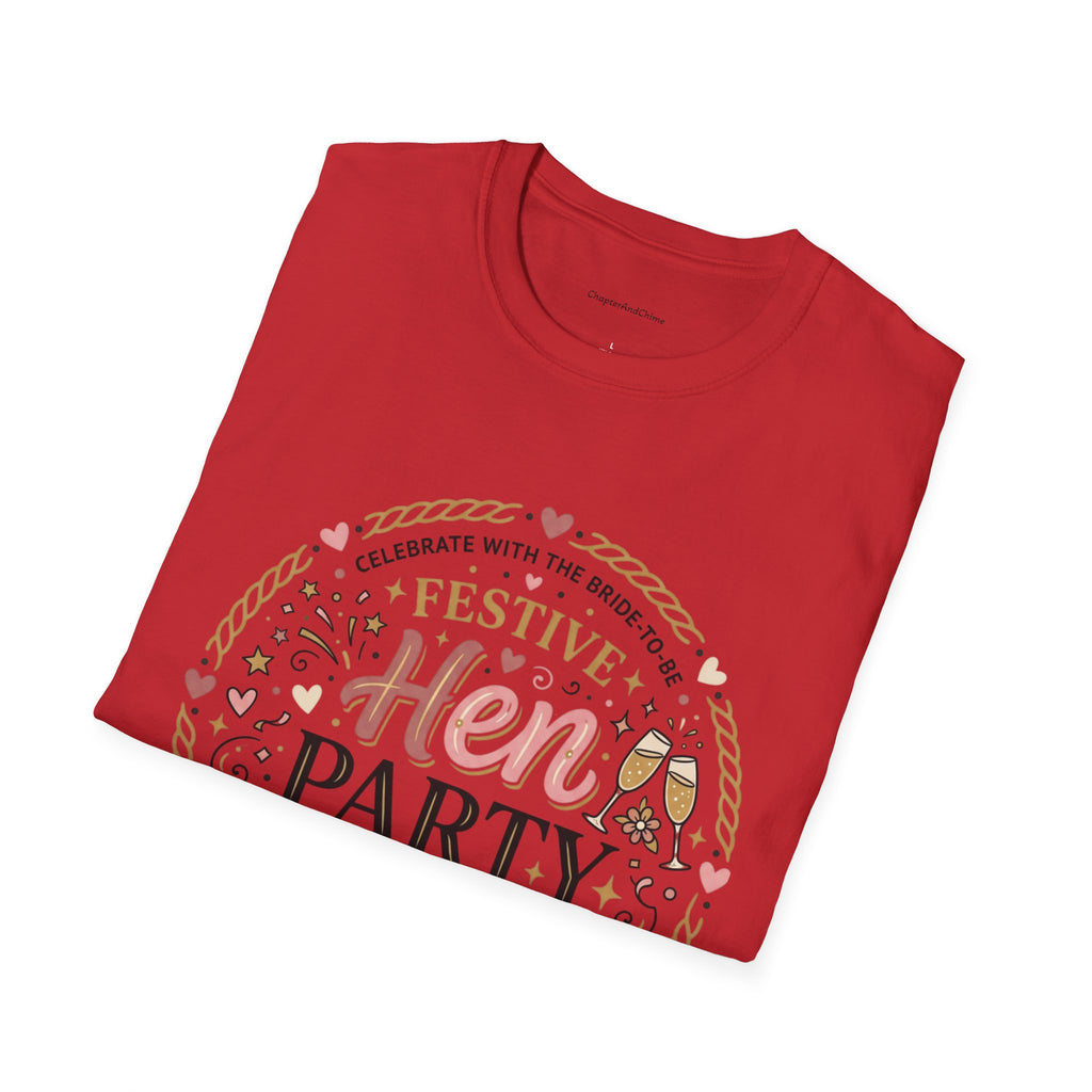 Festive Hen Party T-Shirt | Bachelorette Celebration Design