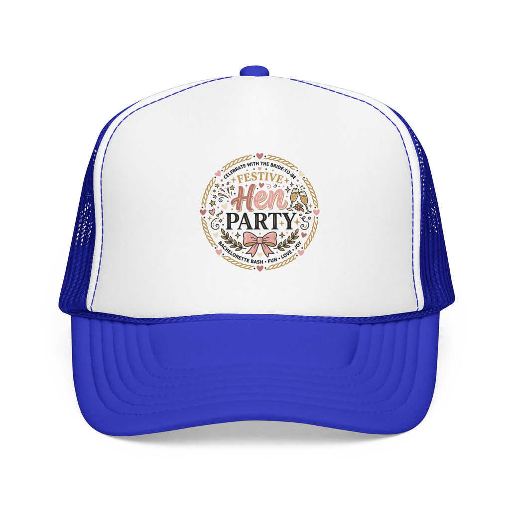 Hen Party Festive Foam Trucker Hat | Floral Wreath Design
