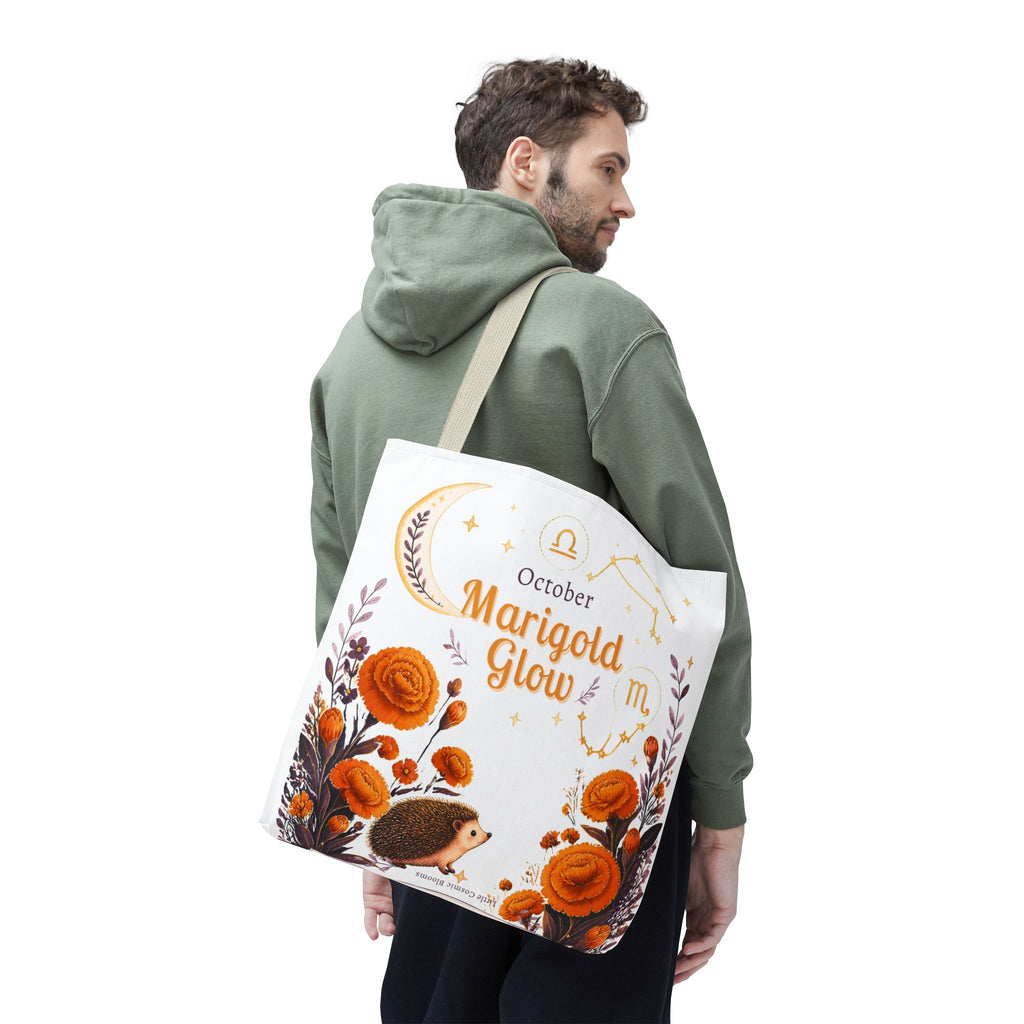October Birth Flower - Marigold Glow Tote Bag (AOP)