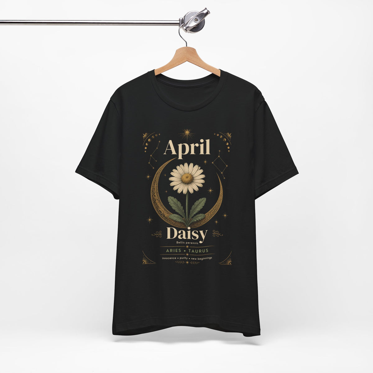 April Birth Flower Tee | Daisy Botanical Design | Birthday Gift