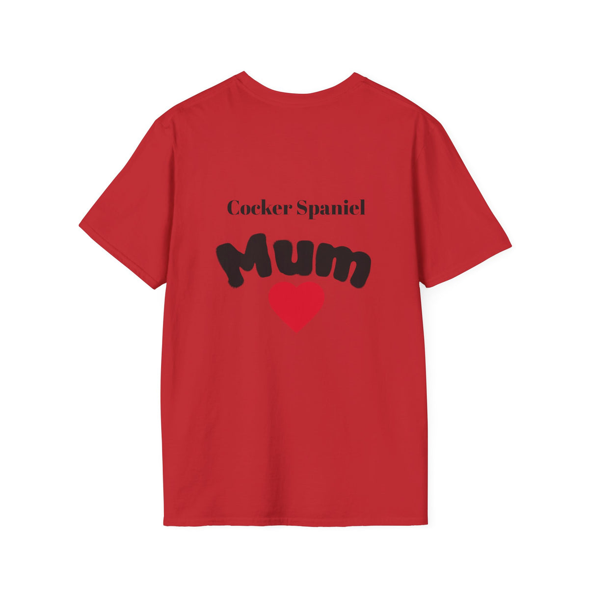 Cocker Spaniel Dog Mum T-Shirt — Dog Mom Graphic Tee with Photo Print