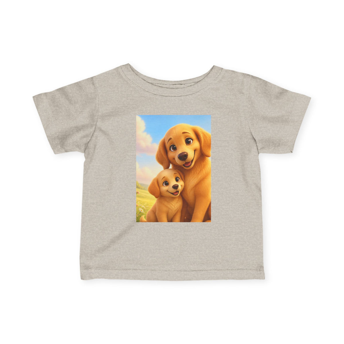 Dog Golden Retriever Puppies Infant Tee | Cute Dog Baby Shirt