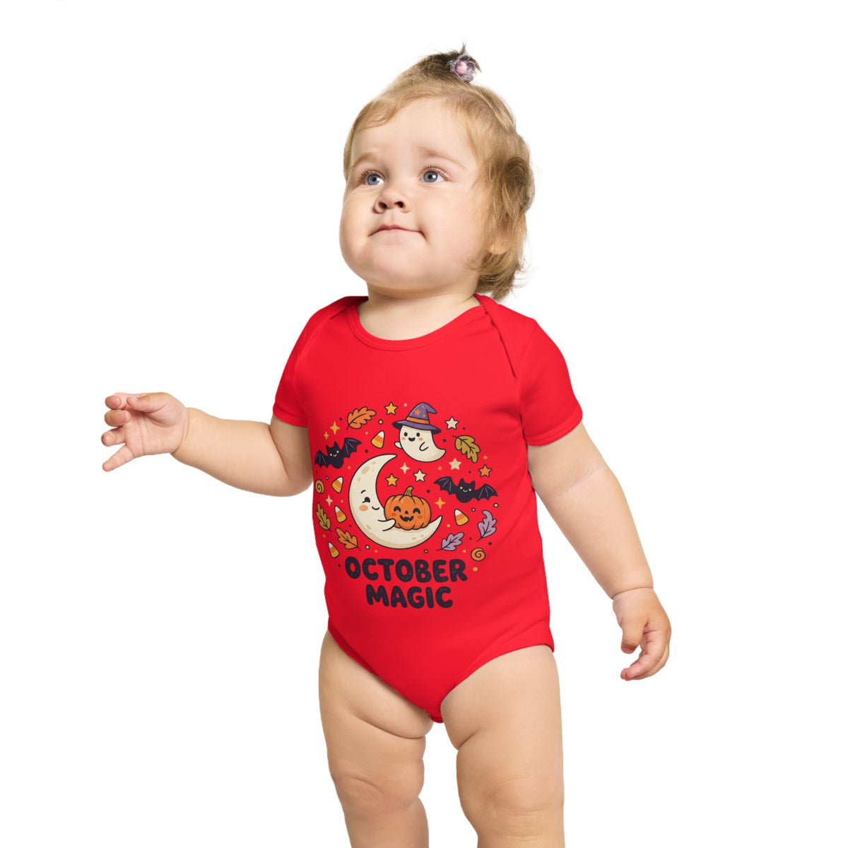Halloween - October Magic Baby Bodysuit — Cute Halloween Infant Onesie