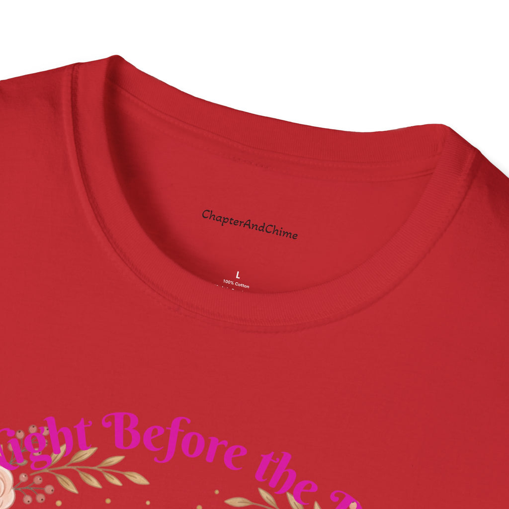 Bride and Bridesmaids Illustration T-Shirt | Floral Wedding Bridal Party Design