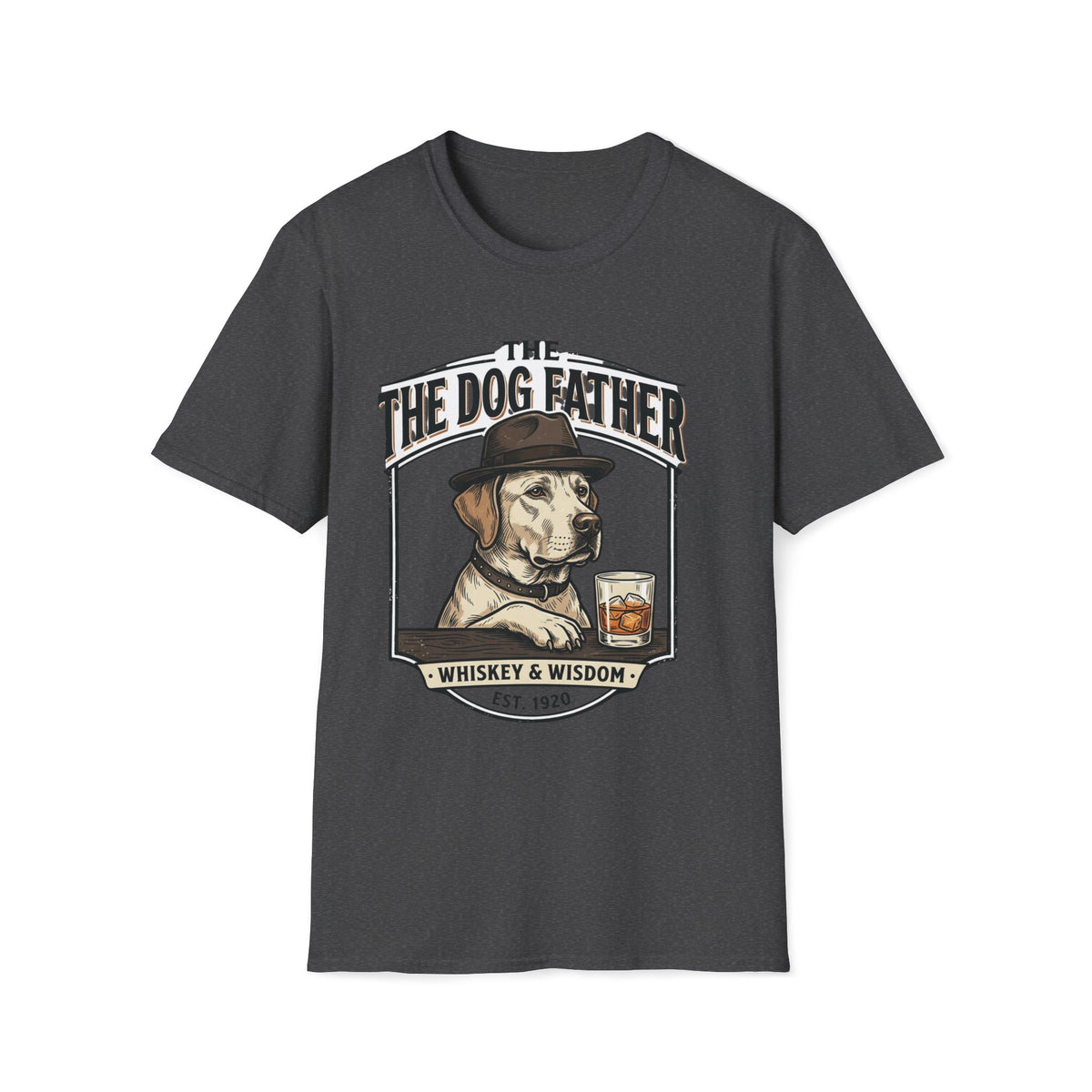 The Dog Father graphic T-Shirt | Whiskey & Wisdom dog illustration