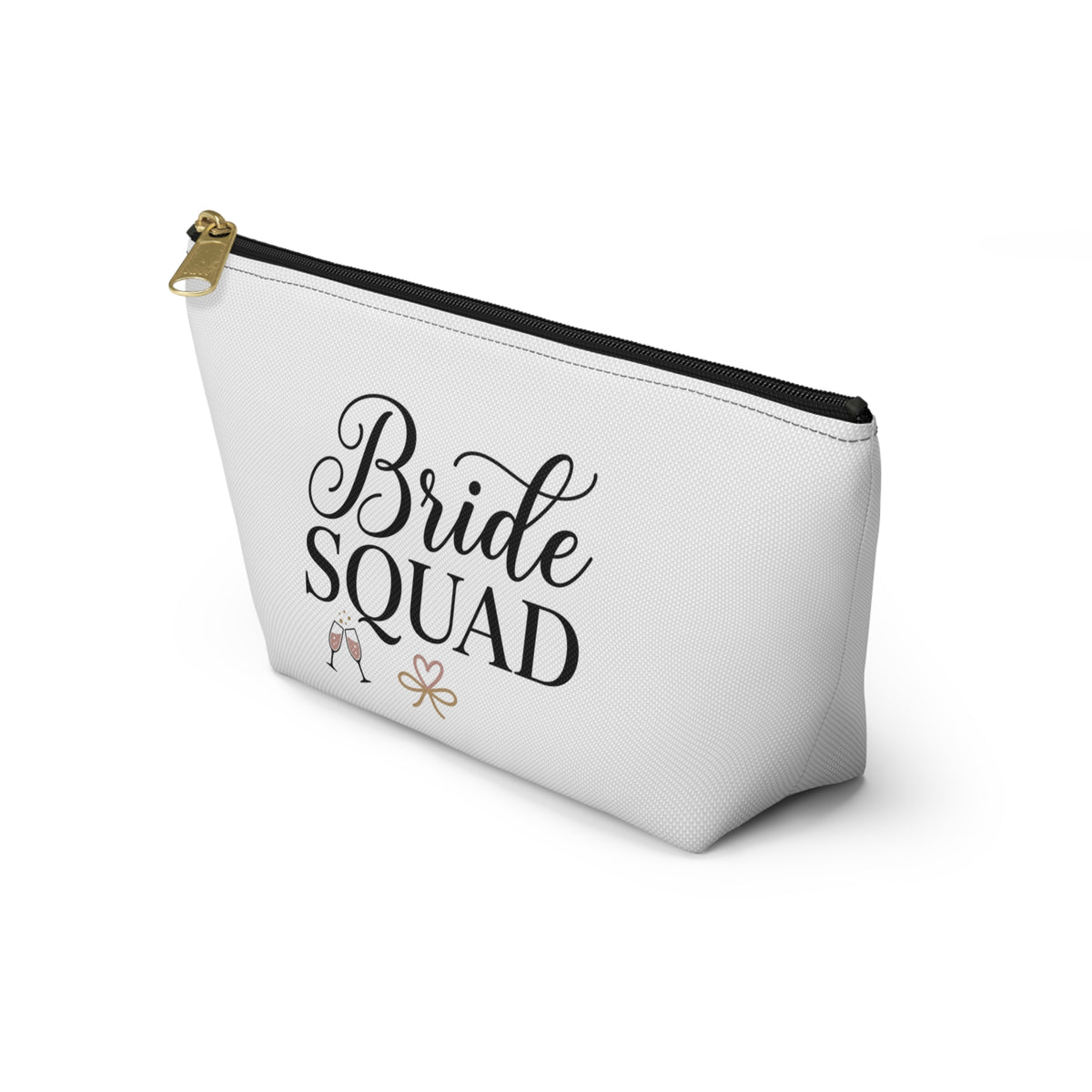 Bride Squad Accessory Pouch | T-Bottom Makeup Bag, Bachelorette Party