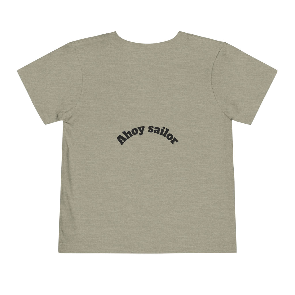 Cute Pirate Kid Ahoy Sailor Toddler Tee | Toddler Short Sleeve Tee