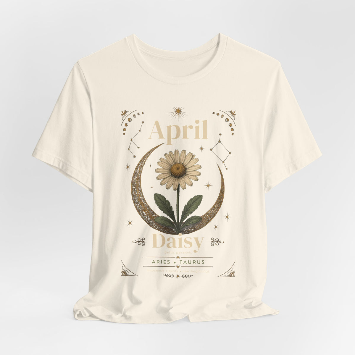 April Birth Flower Tee | Daisy Botanical Design | Birthday Gift