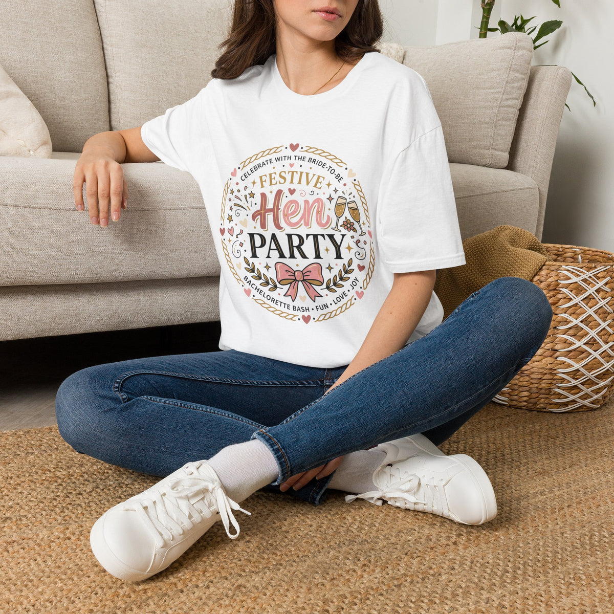 Festive Hen Party T-Shirt | Bachelorette Celebration Design