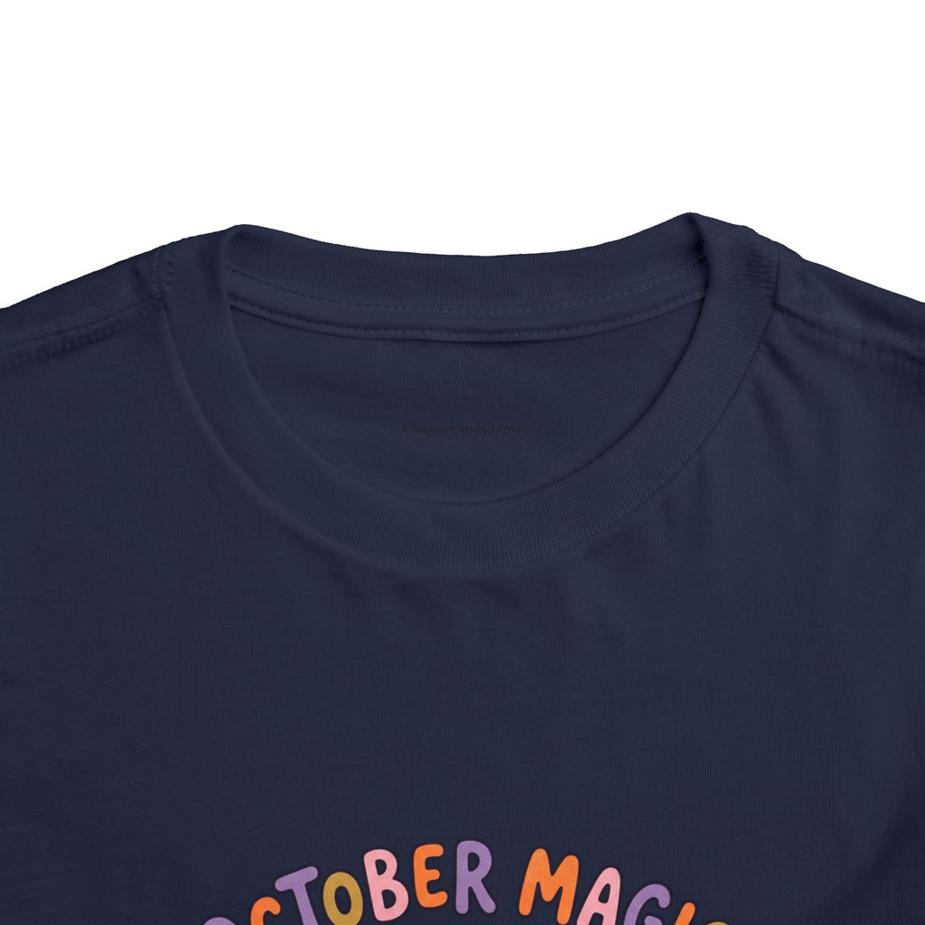 Halloween - October Magic Toddler Tee — Cute Witch Pumpkin Halloween Shirt