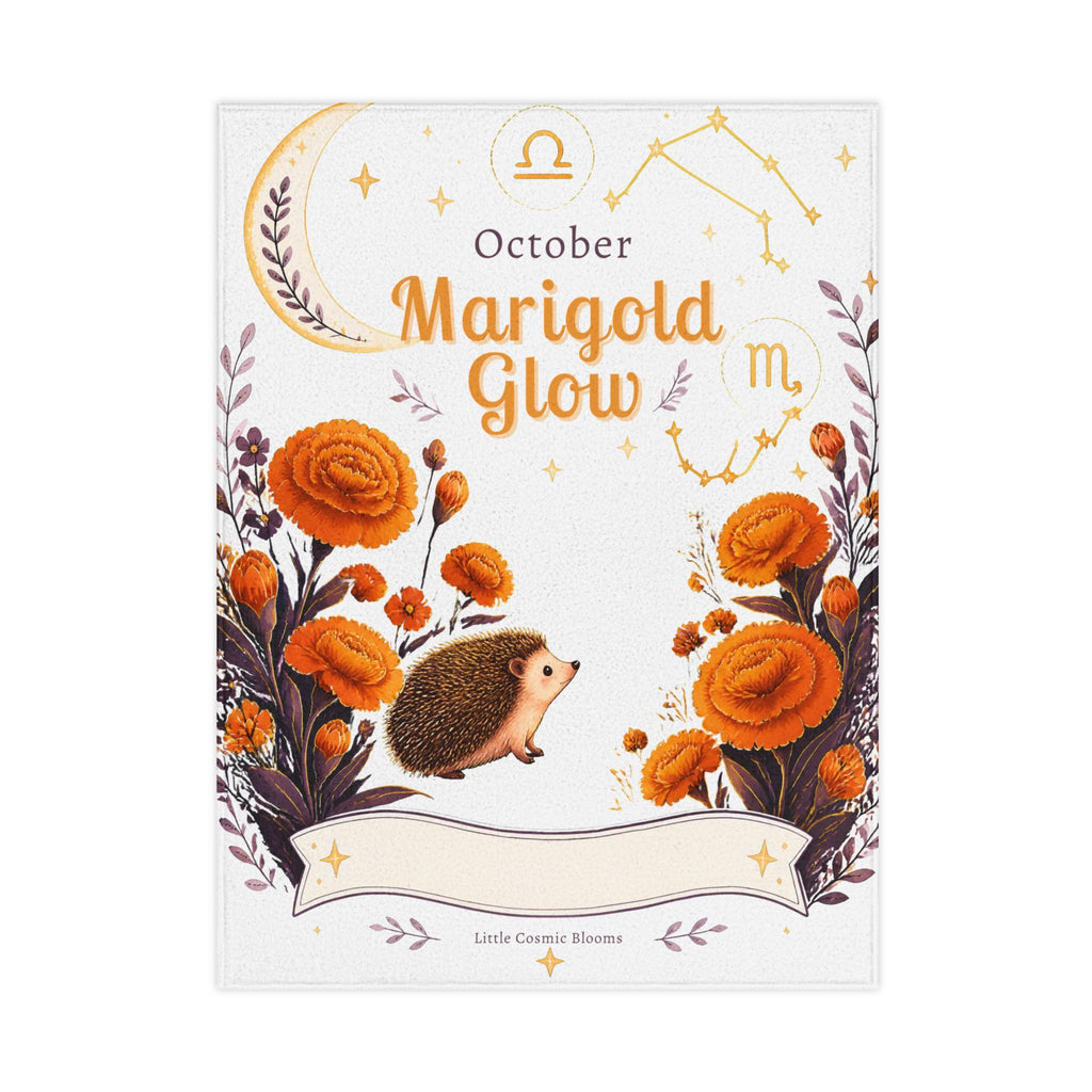 October Birth Marigold Glow Baby Blanket