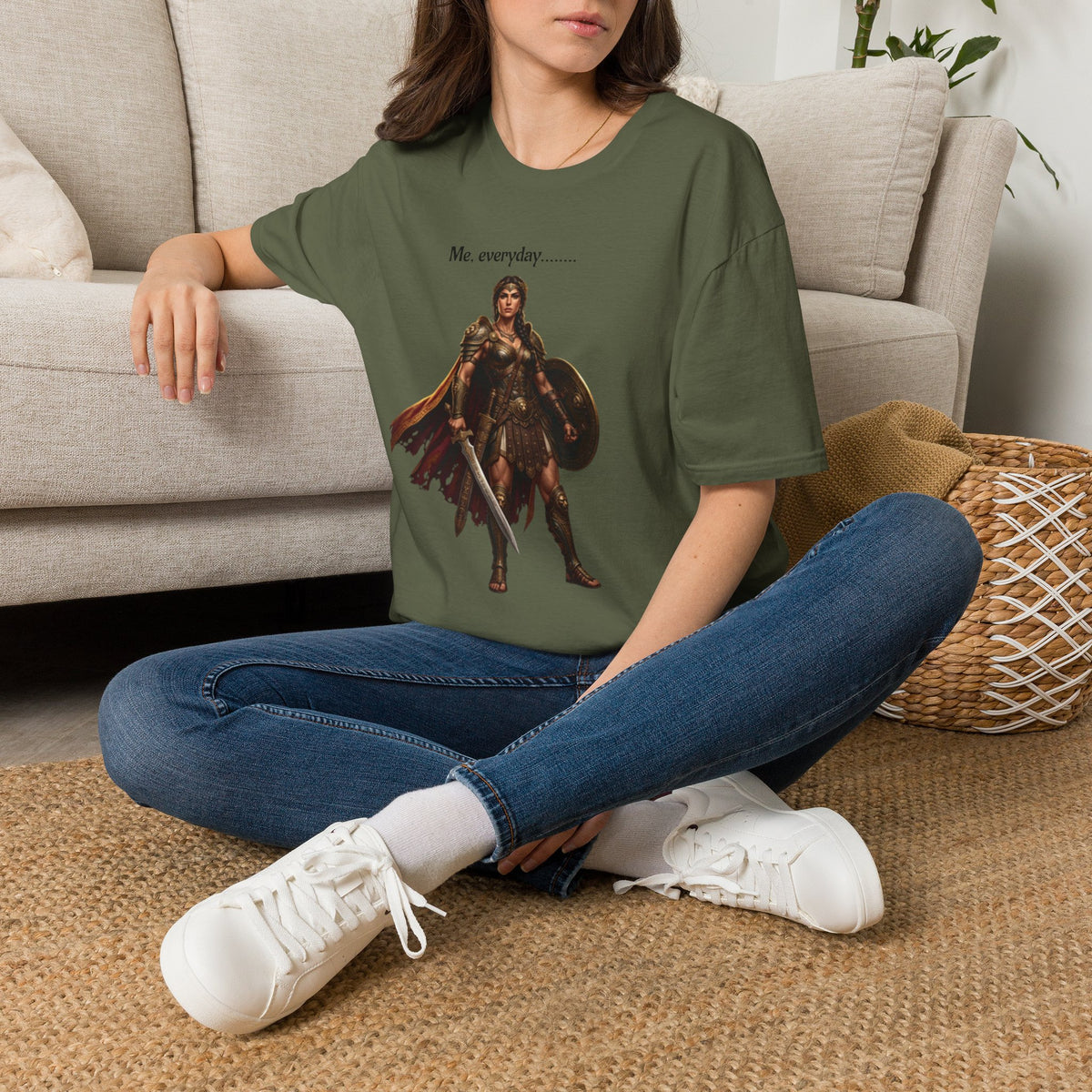Warrior Lady T-Shirt — "Me, everyday..." Feminine Fantasy Graphic Tee