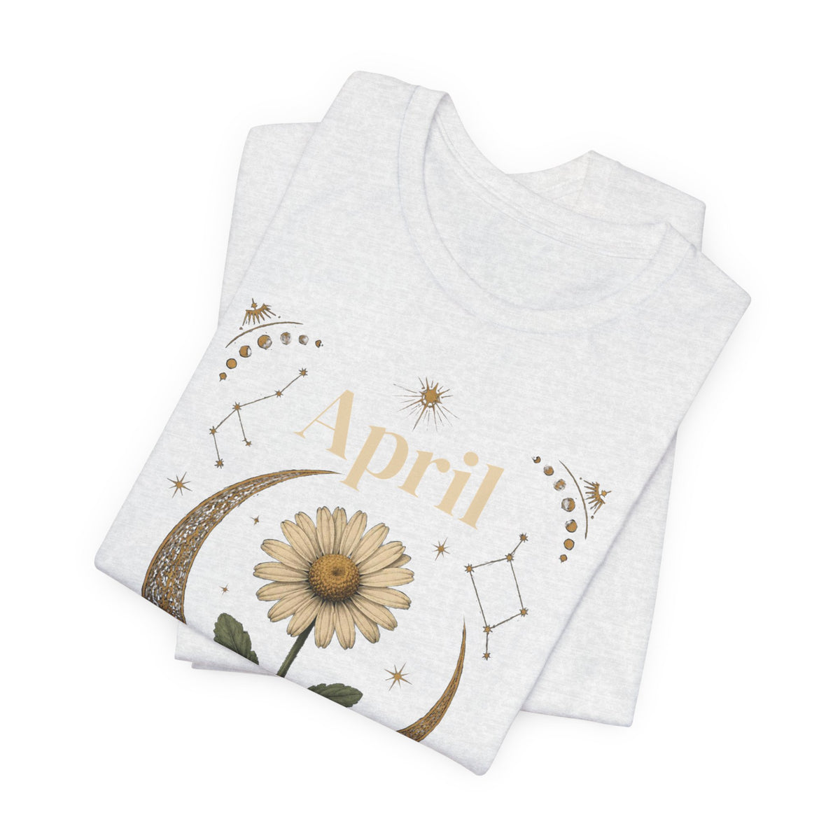 April Birth Flower Tee | Daisy Botanical Design | Birthday Gift