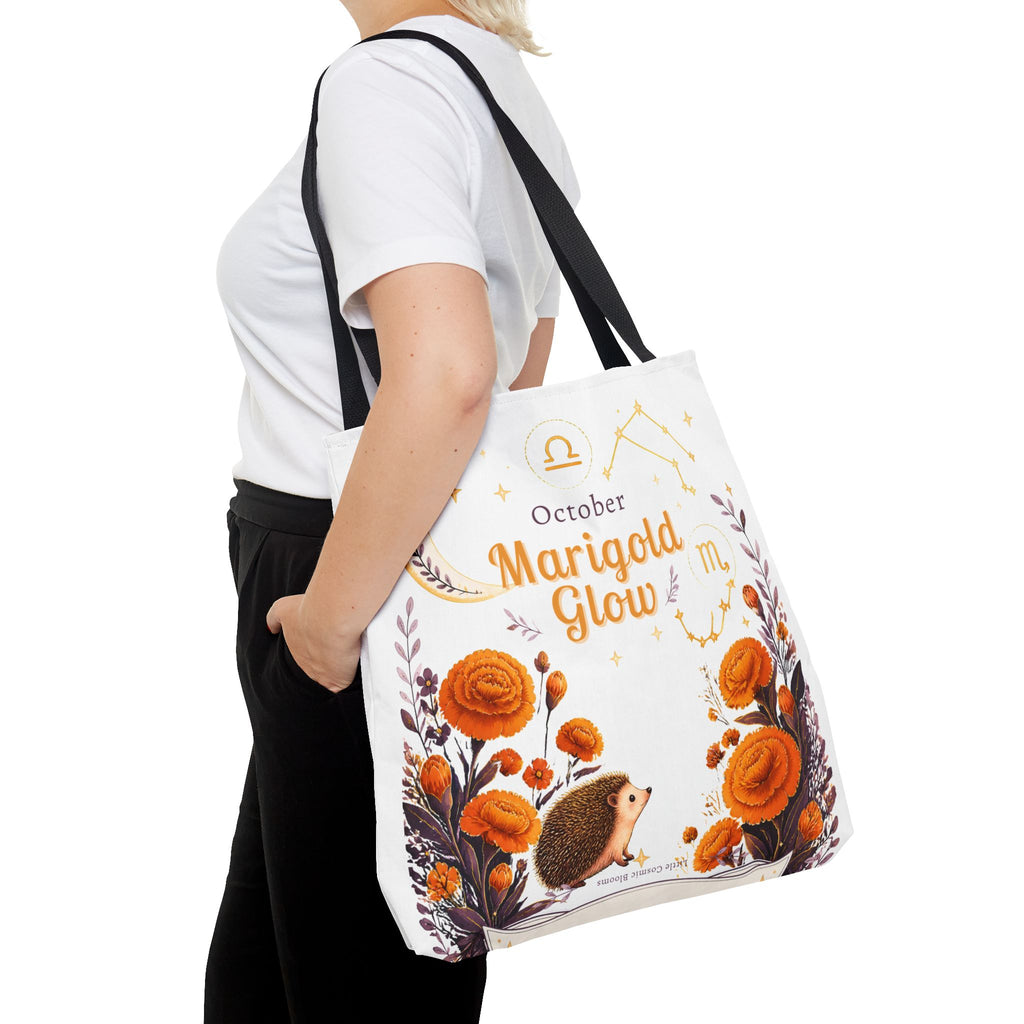 October Birth Flower - Marigold Glow Tote Bag (AOP)