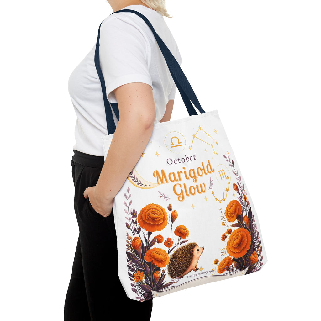 October Birth Flower - Marigold Glow Tote Bag (AOP)