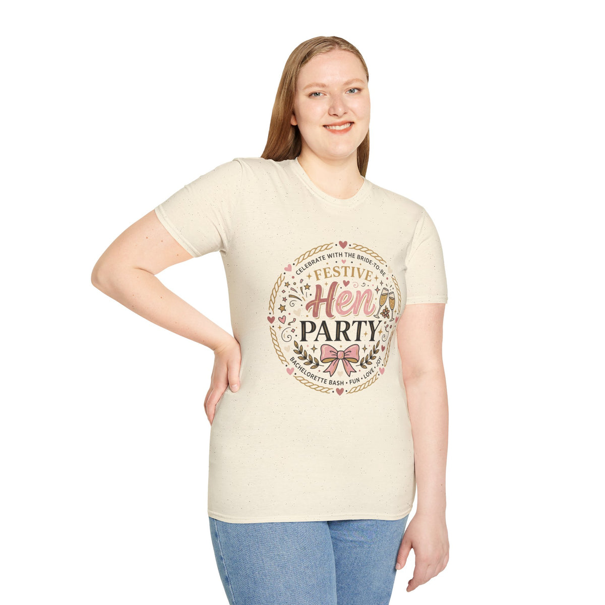 Festive Hen Party T-Shirt | Bachelorette Celebration Design