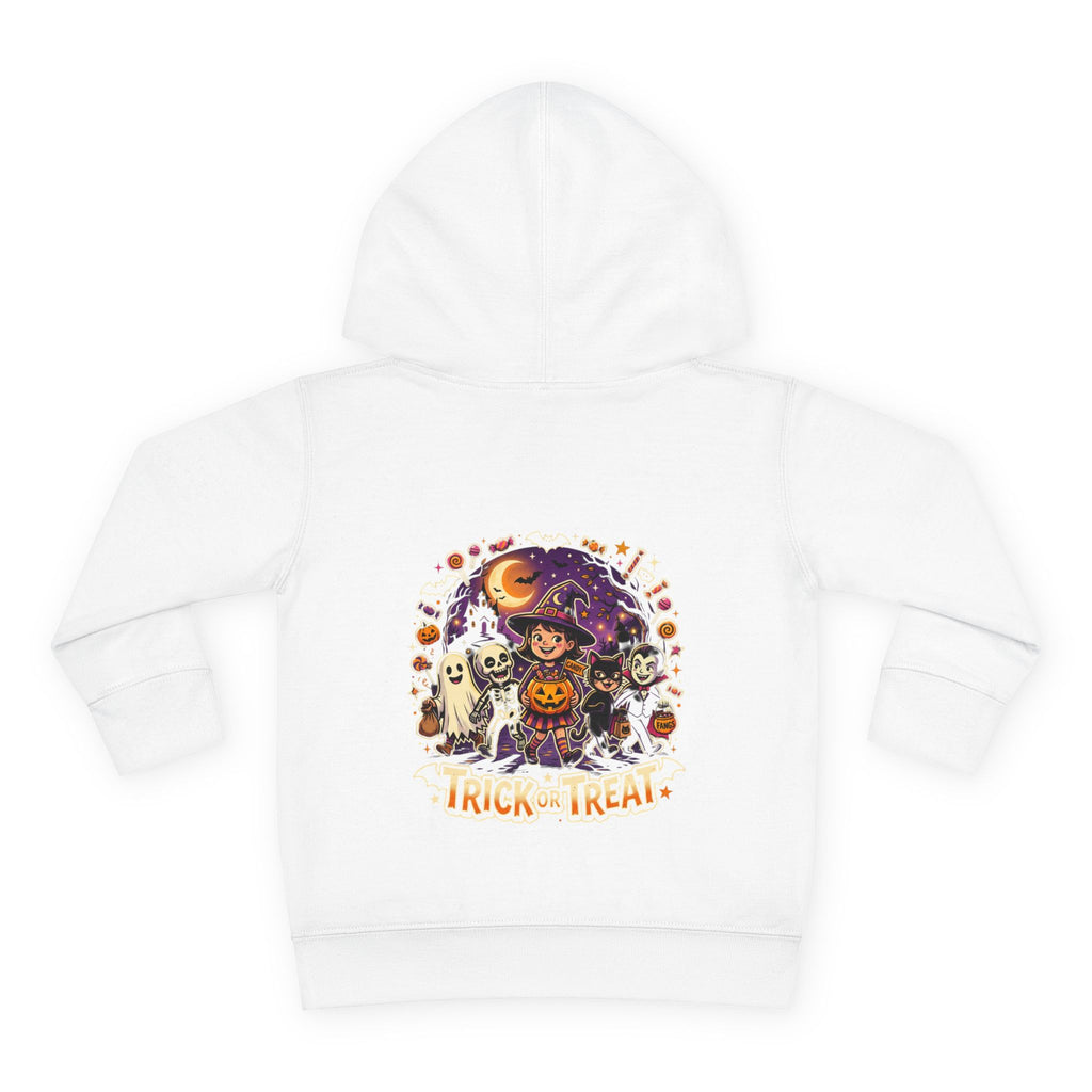 Toddler Halloween Hoodie – Cute Pumpkin & Trick-or-Treat Witch Pullover